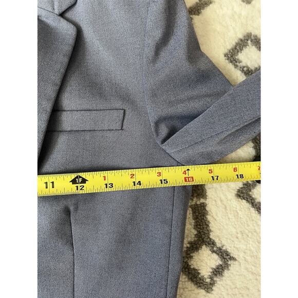 ANTONIO MELANIE Women's Blue Blazer Jacket Straight Leg Pant Suit - Picture 11 of 16